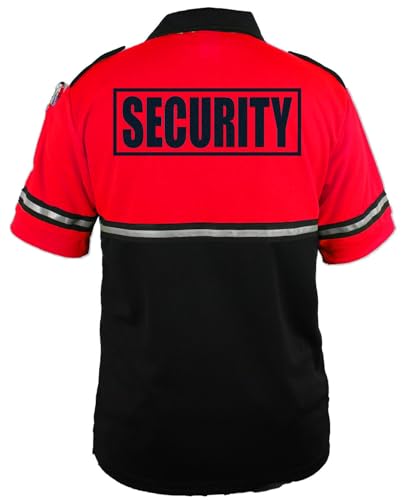 First Class Two Tone Security Bike Patrol Shirt with Reflective Stripes and Zipper Pocket3