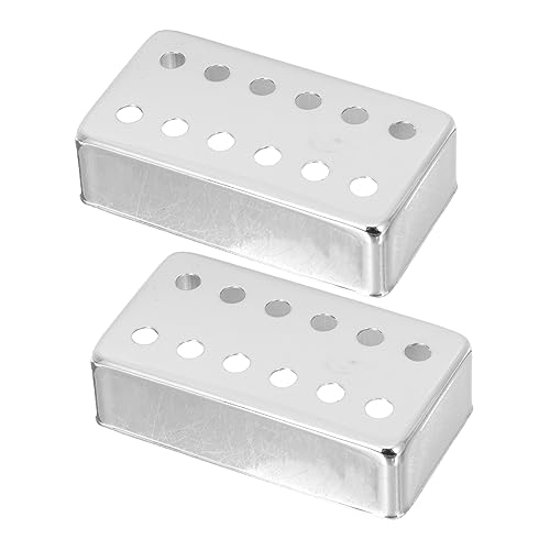 Abaodam 2個銅製ギターピックアップカバー エレキギター用保護カバー ベースピックアップ用交換部品 楽器アクセサリー