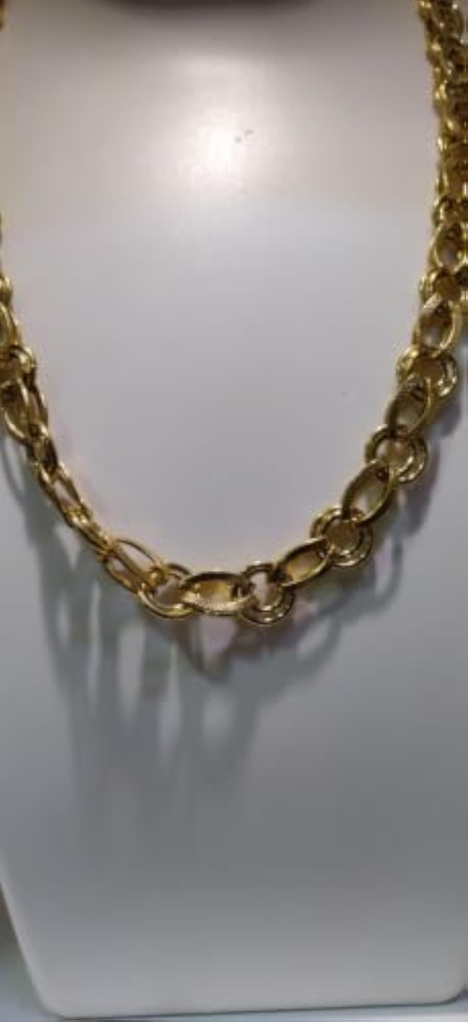 Men's Gold Plated Pleated Chain G CH 91