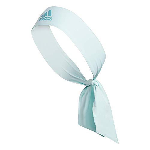 Image of adidas Alphaskin Tie Headband, Halo Mint Green /Mint Tone Green, One Size