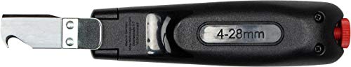 Wiha Herramienta pelacable con cuchilla de Arrastre autogirable para Cables redondos 165 mm (44619), Black - Image 2