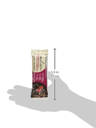 Nugo Slim Dark Chocolate Raspberry Truffle, 17G Protein, 2G Sugar, 7G Fiber, 160 Calories, Low Net Carbs, Gluten Free, 12 Count #TOP3