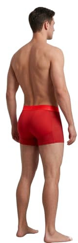 Image of Men's Padded Underwear - Nylon Ice Silk Breathable Boxer Briefs - Hip & Buttocks Enhancer and High-Elasticity Width (3.5cm) Shapewear for Men