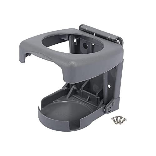 Portavasos plegable para auto color gris miniatura 1