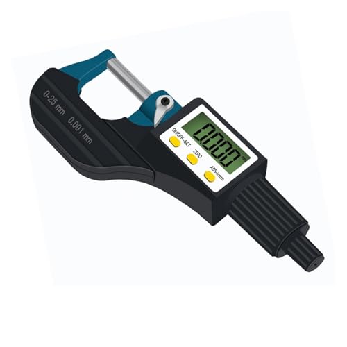 Micromètre extérieur 0-25 mm de haute métrologie avec écran LCD géant et résolution 1 µm