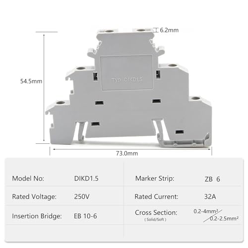 Bornier rail DIN DIKD 1.5 pour simplifier le câblage de capteur industriel - 5