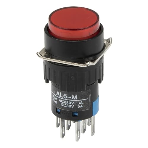 Pulsadores de 16 mm AL6-M-22 con apagado instantáneo y doble voltaje para paneles 2