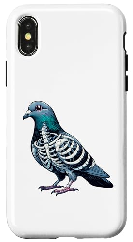 iPhone X/XS X-ray Pigeon Body Anatomy Radiography Skeleton Case