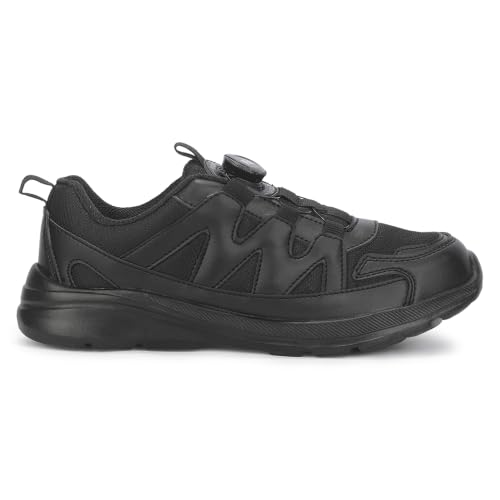 Image of Liberty LEAP7X Black Velcro School Shoes for Kids