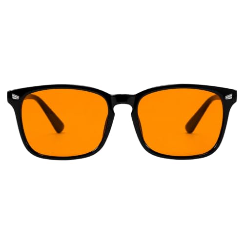 Image of TIJN Blue Light Blocking Glasses Dual AR Coatings Amber Orange Lens for Computer Gaming
