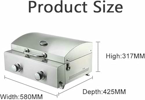 Gas Pizza Oven - Stainless Steel Countertop Appliance for Pizza, Pretzels and More - Single-layer Multi-mount Toaster