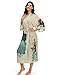 Women's Long Satin Robes Long Silk Robes Floral Silky Kimono Robes Dressing Gown, One Size