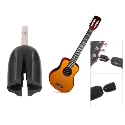 BEIDUOYANG Guitar String Winder Head Tool Winder Drill Plug Electric Drill Tuning Peg Puller For Electric Acoustic Guitar Bass Hexagonal Guitar String Winder Head Tool