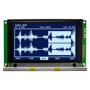 LCD Graphic Display - 240 x 128 Pixels - 5.0V - 8-Bit Parallel - Controller: RA6963N1-2x10 Bottom