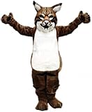 Adult Strong Bobcat Suit Animal Mascot Costume Party Carnival Costumes