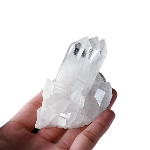 Cluster de quartz blanc de haute clarté, pièce minérale unique