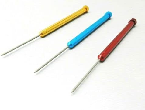 Miniatura 4 de Juego de 3 púas de soldadura de titanio, 6-1/2 pulgadas, punta de titanio, antiadherente, oro y plata, herramientas de joyería por JTS