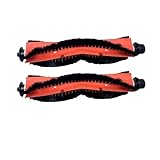 NVDERTA Compatible con Las Piezas de Repuesto for aspiradoras Robot Redmond RV-R650s y RV-R670, y Zigma Spark 980. Incluye Cepillo Giratorio, Cubierta y Filtro.(2pcs Roller Brushes)