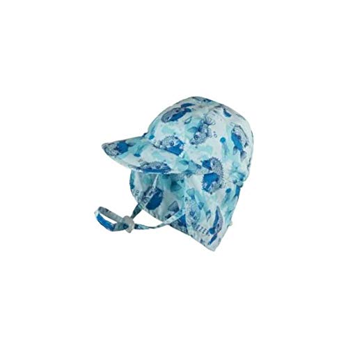 DOZER Baby Boys Blue Legionnaire HAT Pufferfish Size 12-24 Months 18 INCHES2