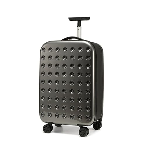 Fully Collapsible Suitcase Carry On Trolley Luggage Hard Shell Travel Suitcase Lightweight with TSA Approved Lock, Scratch, Water & Impact Resistant(Gray,20 inch)