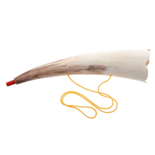 Cuerno vikingo natural accesorio versátil para eventos medievales y cosplay