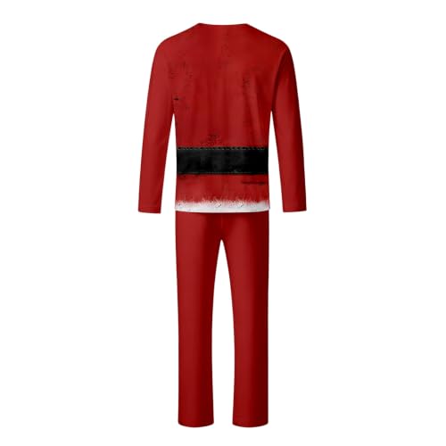 3D Funny Printed Christmas Matching Pajamas for Couples Santa Costume Pjs - image 6