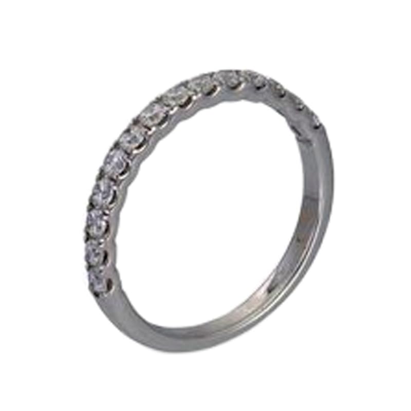 Demi-alliance en argent sterling 925 bague anti-ternissement pierre CZ LK_DHR_1072