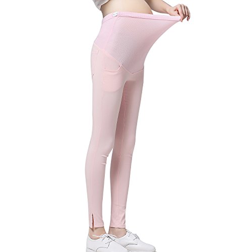 JOYNCLEON Pregnant Women Work Pants Stretchy Maternity Skinny Ankle Trousers Slim for...