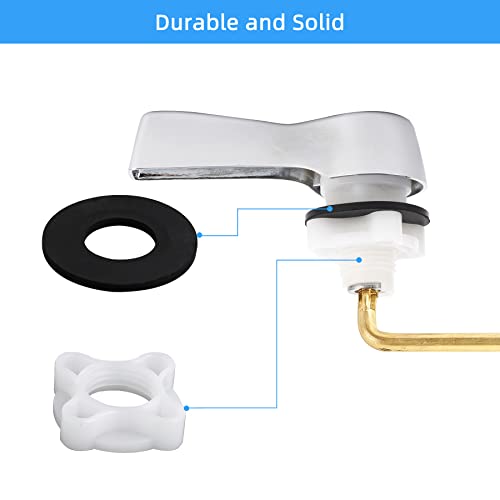 image for iFealClear Toilet Tank Flush Lever Replacement, Universal Front Mount 