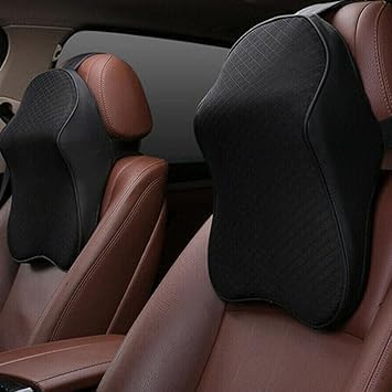 AJARVAR Car Seat Headrest Neck Rest Pillow Cushion for All Cars- Ergonomic Car Neck Pillow Memory Foam Neck Support for Neck/Back Pain Relief Neck Rest Support Cushio