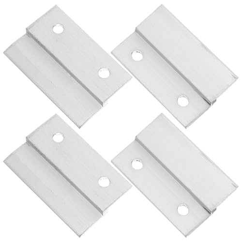 HONITANO Ensemble De 2 Kit de Crochets Muraux Aluminium Z pour Tableaux Supports à Taquet Français Robustes pour Miroirs Étagères et Œuvres Art Fixation Emboîtable Polyvalente et Légère