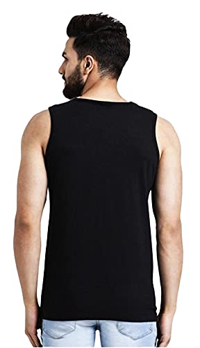 Image of LEOTUDE Men's Regular Fit Cotton Blend Sleeveless T-Shirt