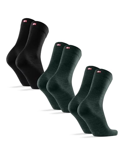 Image of DANISH ENDURANCE Merino Wool Socks - Breathable Moisture-Wicking Dress Socks for Men & Women, Lightweight & Thin, 3 & 5-Pack