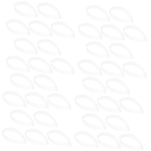 Ipetboom 60Pcs Transparent Collar Stays Collar Strips for Shirt Support Essential Shirt Supplies Durable and Flexible Collar Fixing Strips