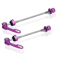 Rningo Paire Brochettes Dégagement Rapide Vélo – Ultra Légères Avant 115 Mm / Arrière 151 Mm, Alliage Alu Cr Mo, VTT Route BMX