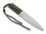 KOSxBO® Fahrtenmesser Survival Messer mit Etui - Tarnfarbe grün - tactical Knife - SOLDIER EDITION