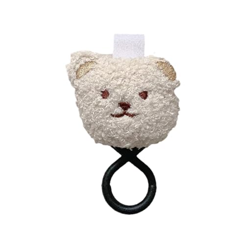 Percha de gancho para bebé, diseño de oso de dibujos animados, organizador para carrito de niños, bolsa de almacenamiento para colgar suministros para bebés, accesorios para cochecito, oso de dibujos
