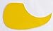 Guitar Pick Guard, YELLOW RIGHT, Tear Shape Plastic