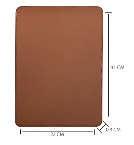 Image of CONTACTS 13-13.3 inches Laptop Sleeve Compatible for MacBook Pro /MacBook Air and All Other laptops Under 13.3 inch Pu Leather - Tan