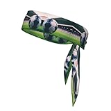 como hacer disfraz de pelota de futbol 8 Cintas deportivas para la cabeza unisex con diseño de pelota de fútbol, para entrenamiento, para tenis, ninja y correr
