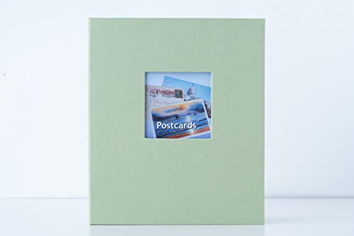 Fabrique Postcard Collecting Album, Spring Green, 8 1/2 x 11" Post Bound Album