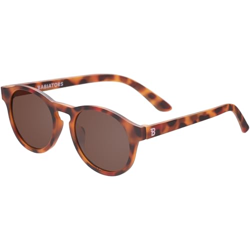 Image of Babiators Kids Sunglasses With UV400 Amber Lens for 0-2 Years Kids, 100% UVA + UVB Sun Protection | Non-Breakable Flexible Rubber Frame, Shatter and Impact Resistant, BPA Free | The Keyhole - Tortoise