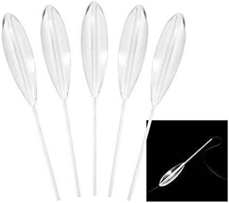 5pcs Clear Plastic Casting Bombarda Sinking Fly Fishing Spinning Floats 5g/10g/15g/20g