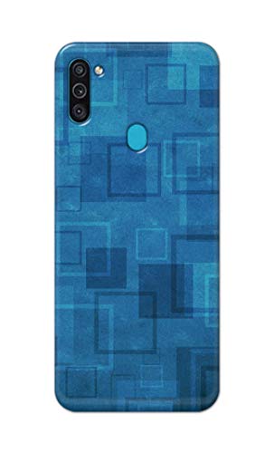 Image of Printed Hard Back Cover Case for Samsung Galaxy M11 | Samsung Galaxy A11 Back Cover (Plain Azure Blue) -702