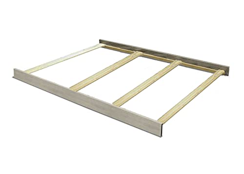 Image of Full-Size Conversion Kit Bed Rails for Dolce Babi Convertible Cribs - Solid Wood Rail - Toddler and Adult Bed Rail for Full-Size Beds - Essential Nursery & Baby Furniture (Dove Grey)