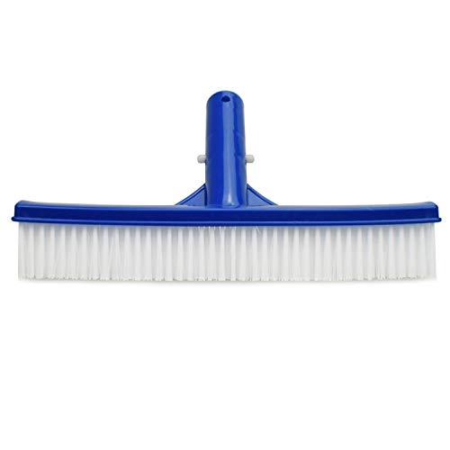 Xigeapg Pool Brush 10 Wide Durable Pool Floor Wall Cleaning Tool Pool Broom Algae Remover Scrubber with Strong Connector & Soft Nylon Bristles for Cleaning All Pool Surfaces