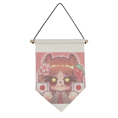 Drapeau en toile écureuil et cerisier No/no le cadeau idéal pour les passionnés du Japon
