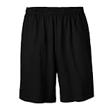 Soffe Men's Classic 100% Cotton Pocket Short Black XXL