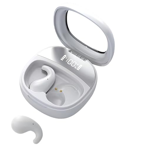 Costnzo Sleep Earbuds for Side Sleepers - Noise Cancelling Headphones with Sleep Mode, Non-in Ear Design for Pain-Free All Night Comfort (White)