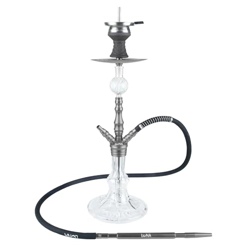 LUNA MINIMA Shisha Set Komplett 18/8er Schliff Anschlüsse Closed Chamber...